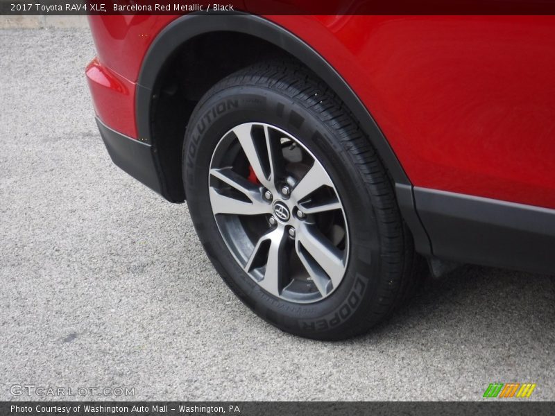 Barcelona Red Metallic / Black 2017 Toyota RAV4 XLE