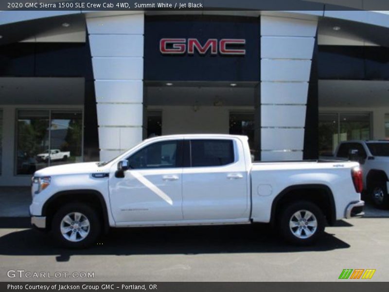 Summit White / Jet Black 2020 GMC Sierra 1500 SLE Crew Cab 4WD