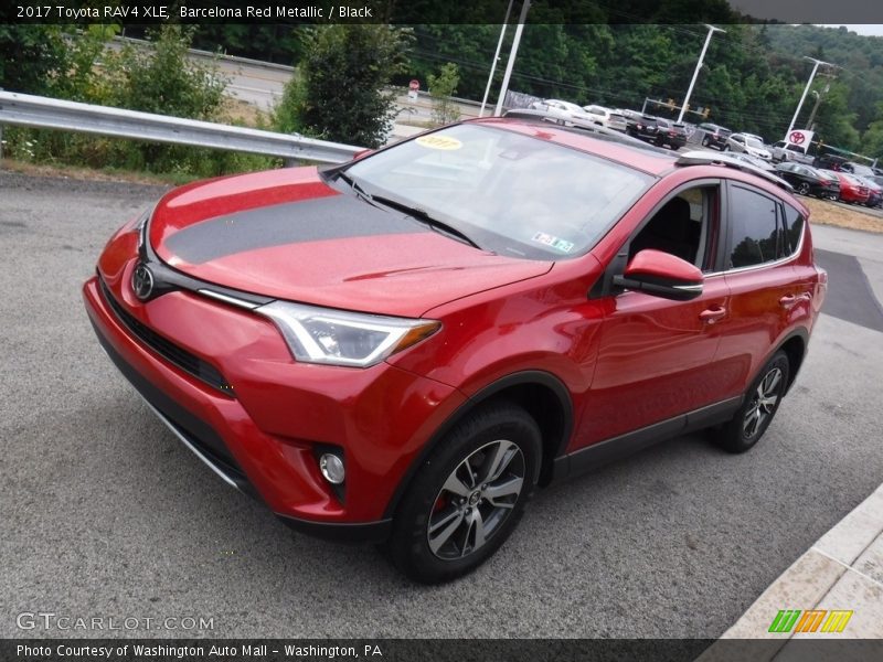 Barcelona Red Metallic / Black 2017 Toyota RAV4 XLE