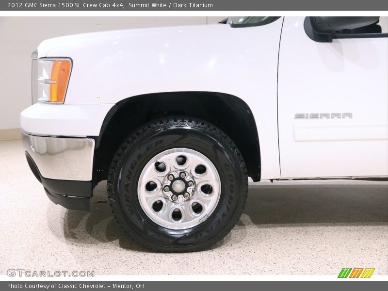 Summit White / Dark Titanium 2012 GMC Sierra 1500 SL Crew Cab 4x4
