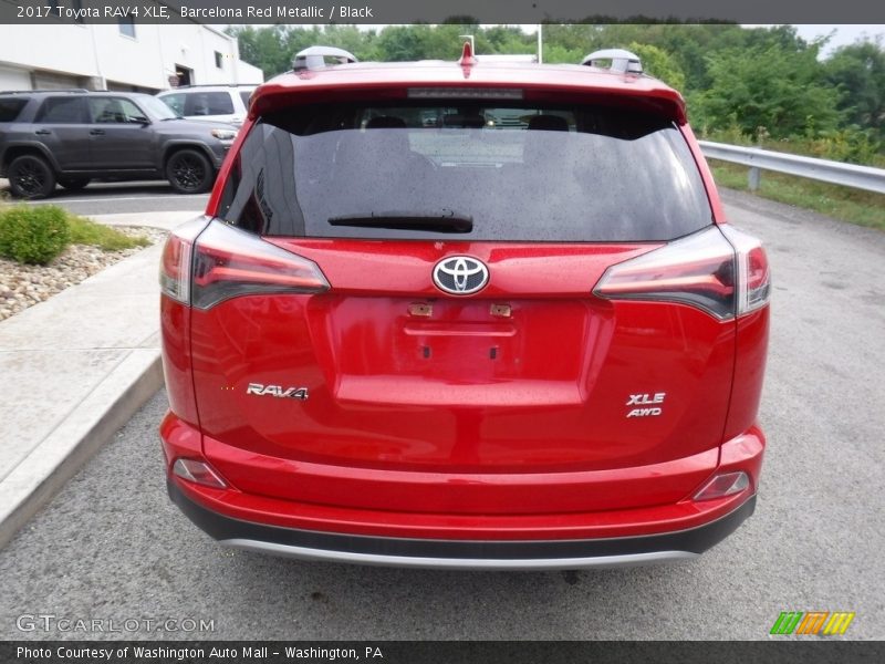 Barcelona Red Metallic / Black 2017 Toyota RAV4 XLE