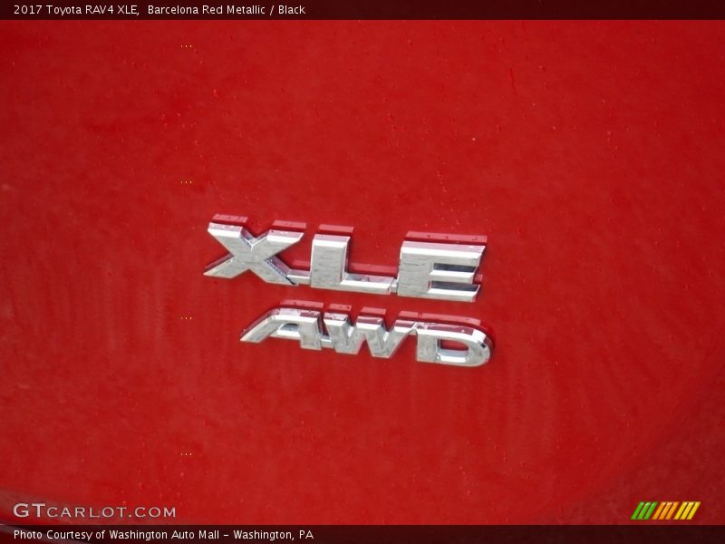 Barcelona Red Metallic / Black 2017 Toyota RAV4 XLE