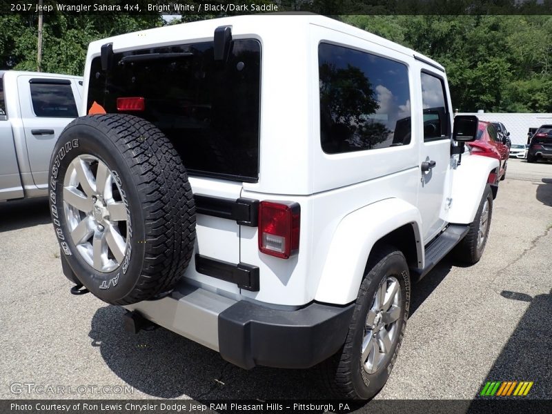 Bright White / Black/Dark Saddle 2017 Jeep Wrangler Sahara 4x4