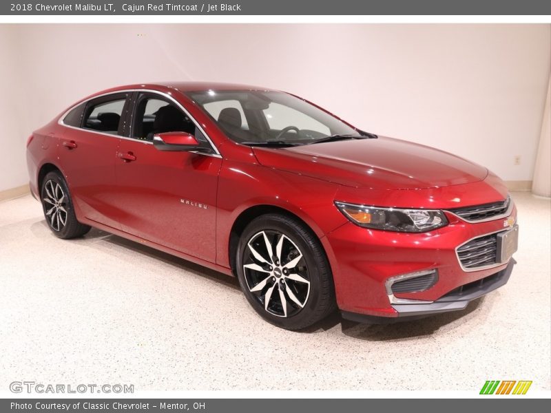 Cajun Red Tintcoat / Jet Black 2018 Chevrolet Malibu LT