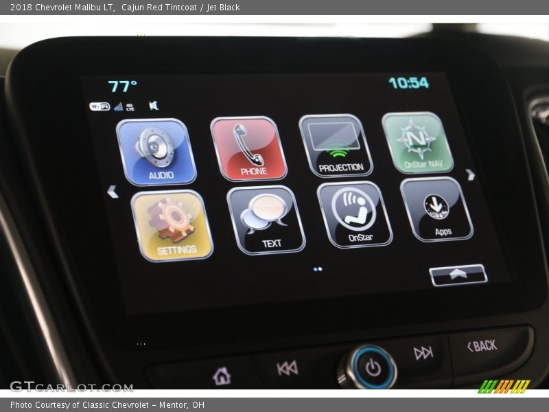 Cajun Red Tintcoat / Jet Black 2018 Chevrolet Malibu LT