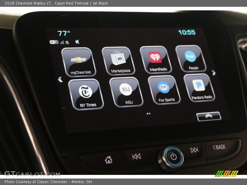 Cajun Red Tintcoat / Jet Black 2018 Chevrolet Malibu LT