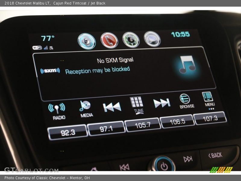 Cajun Red Tintcoat / Jet Black 2018 Chevrolet Malibu LT