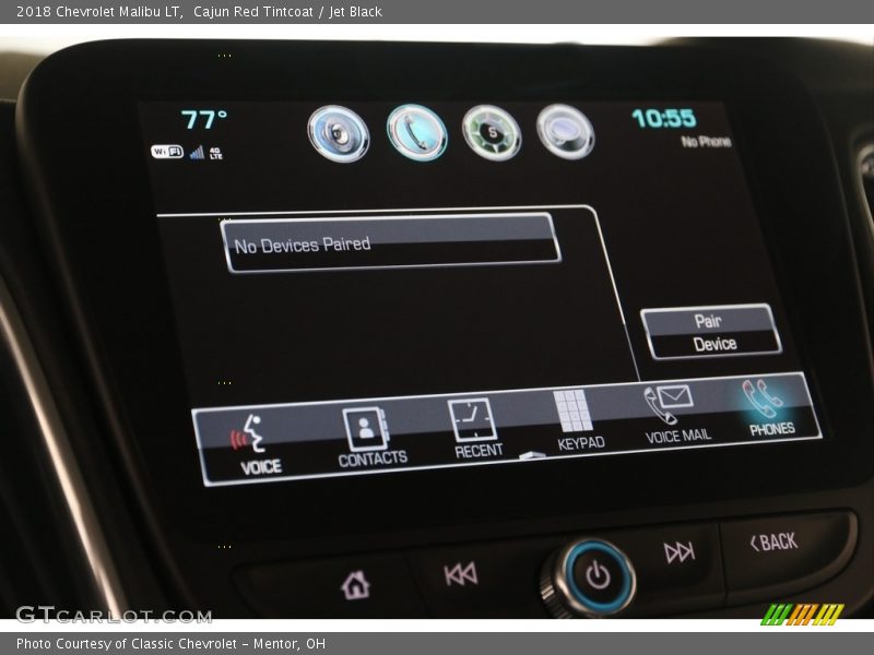 Cajun Red Tintcoat / Jet Black 2018 Chevrolet Malibu LT