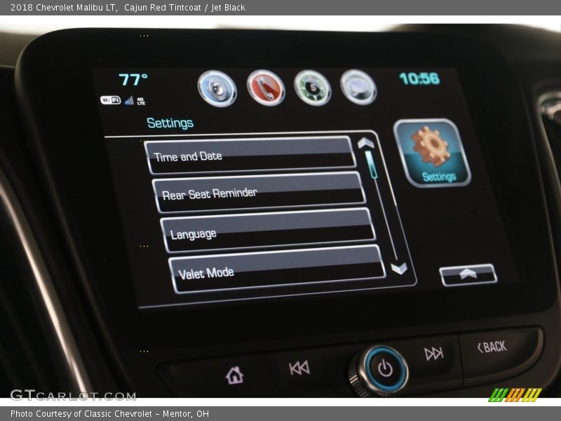 Cajun Red Tintcoat / Jet Black 2018 Chevrolet Malibu LT