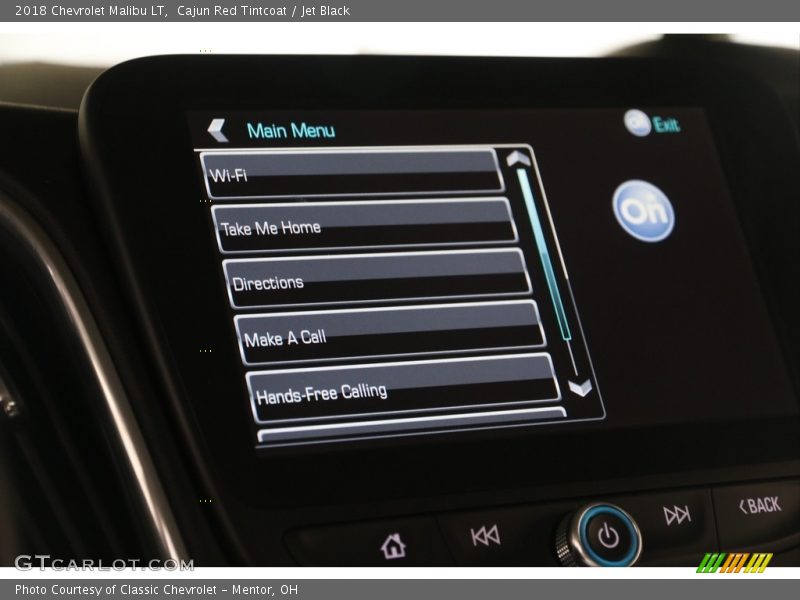 Cajun Red Tintcoat / Jet Black 2018 Chevrolet Malibu LT