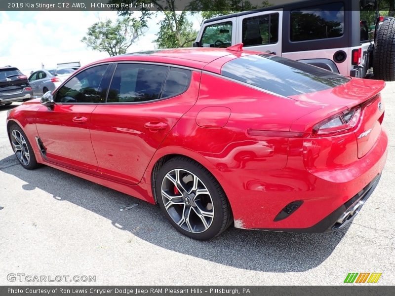HiChroma Red / Black 2018 Kia Stinger GT2 AWD