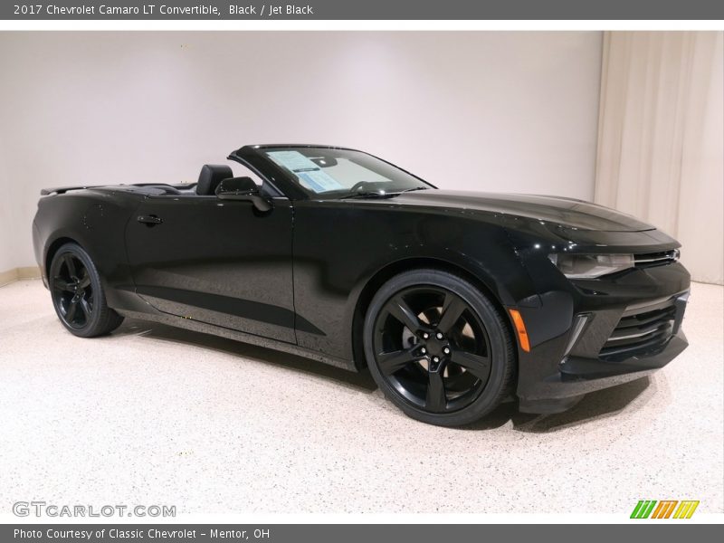 Black / Jet Black 2017 Chevrolet Camaro LT Convertible