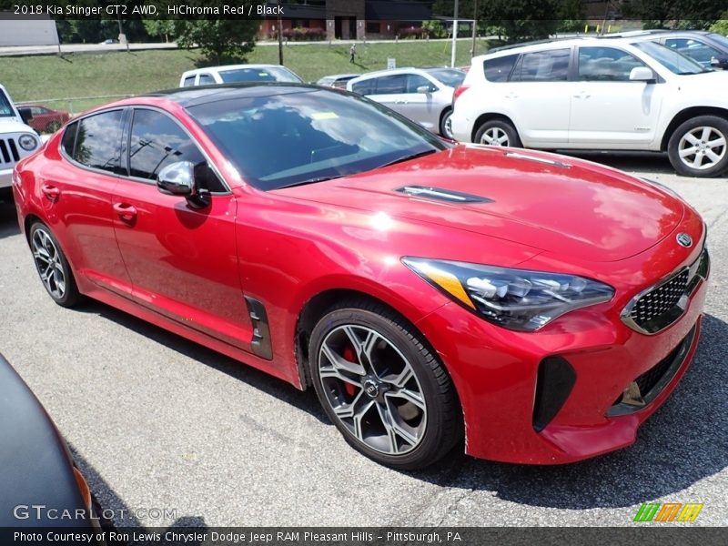 HiChroma Red / Black 2018 Kia Stinger GT2 AWD