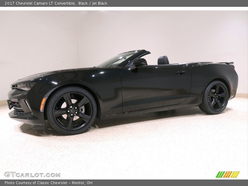 Black / Jet Black 2017 Chevrolet Camaro LT Convertible