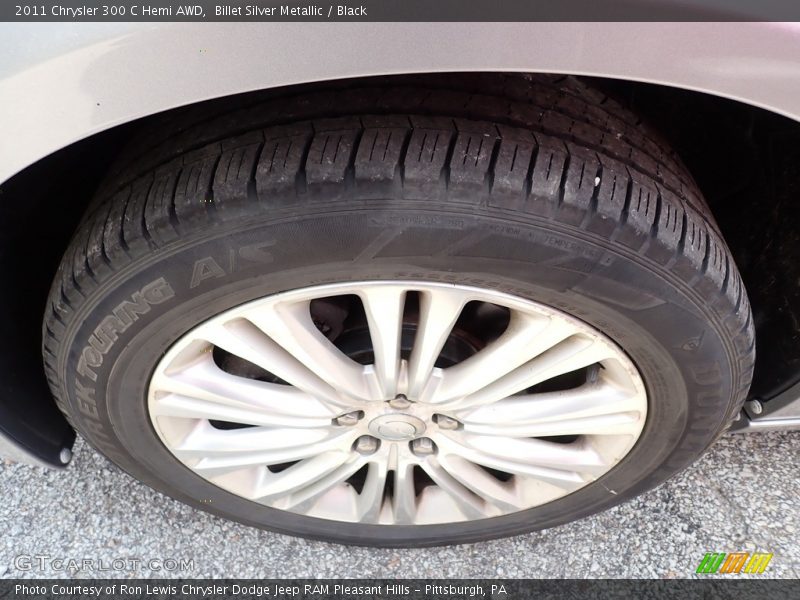 Billet Silver Metallic / Black 2011 Chrysler 300 C Hemi AWD