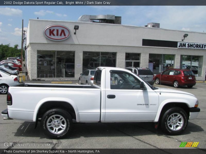 Bright White / Dark Slate Gray 2002 Dodge Dakota Sport Regular Cab