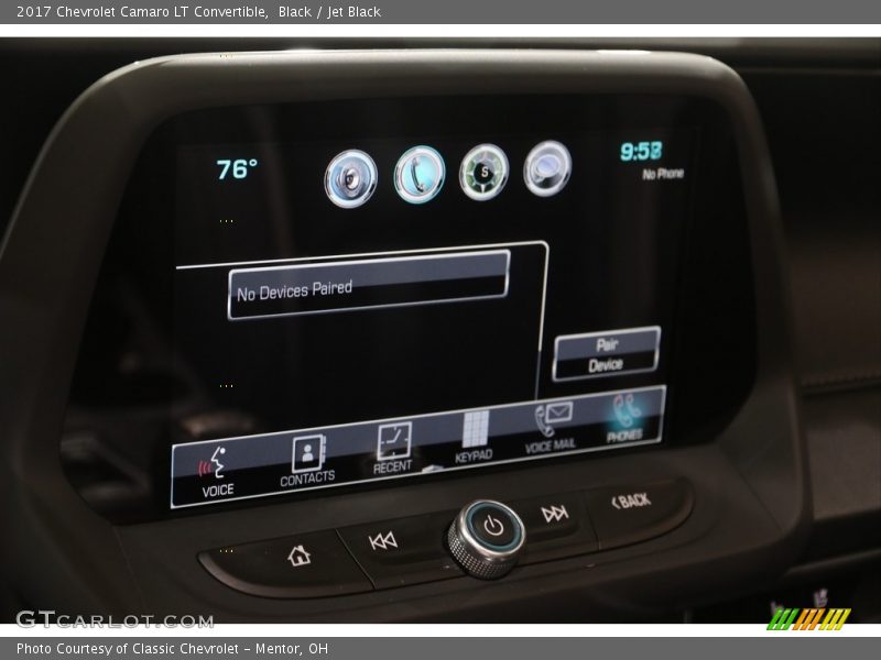 Black / Jet Black 2017 Chevrolet Camaro LT Convertible