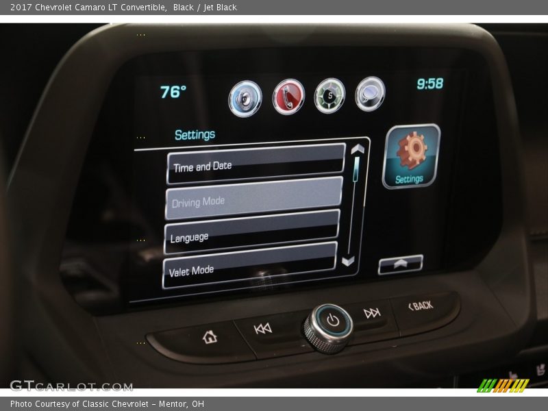 Black / Jet Black 2017 Chevrolet Camaro LT Convertible