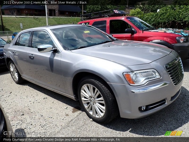 Billet Silver Metallic / Black 2011 Chrysler 300 C Hemi AWD