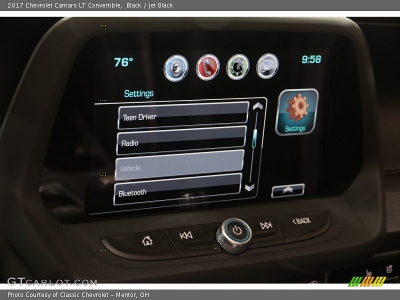 Black / Jet Black 2017 Chevrolet Camaro LT Convertible