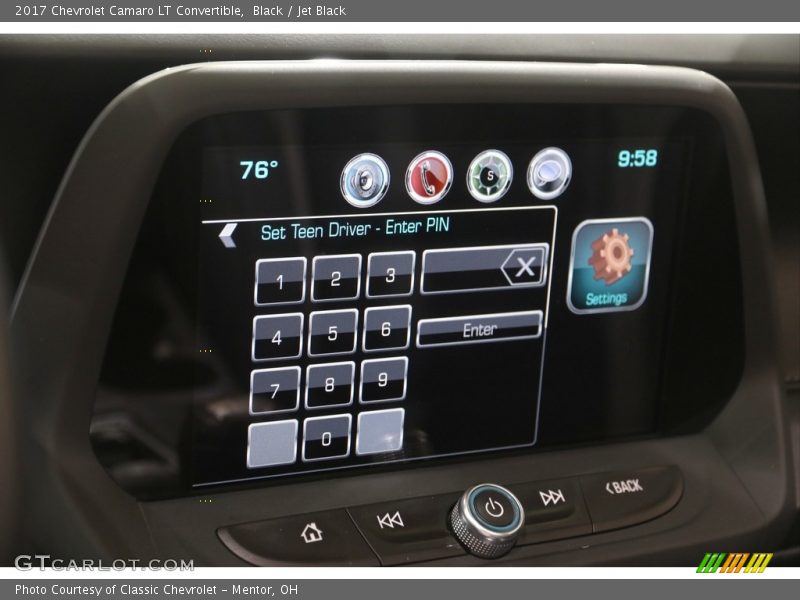 Black / Jet Black 2017 Chevrolet Camaro LT Convertible