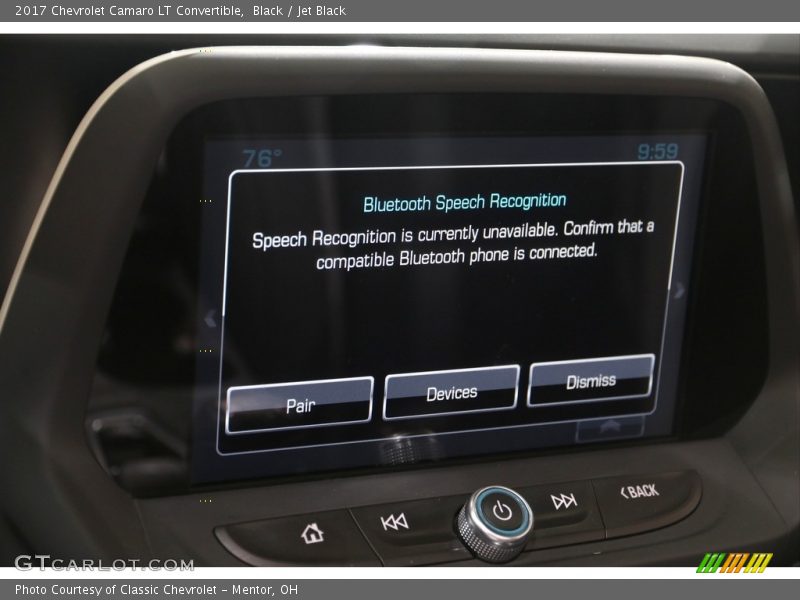 Black / Jet Black 2017 Chevrolet Camaro LT Convertible