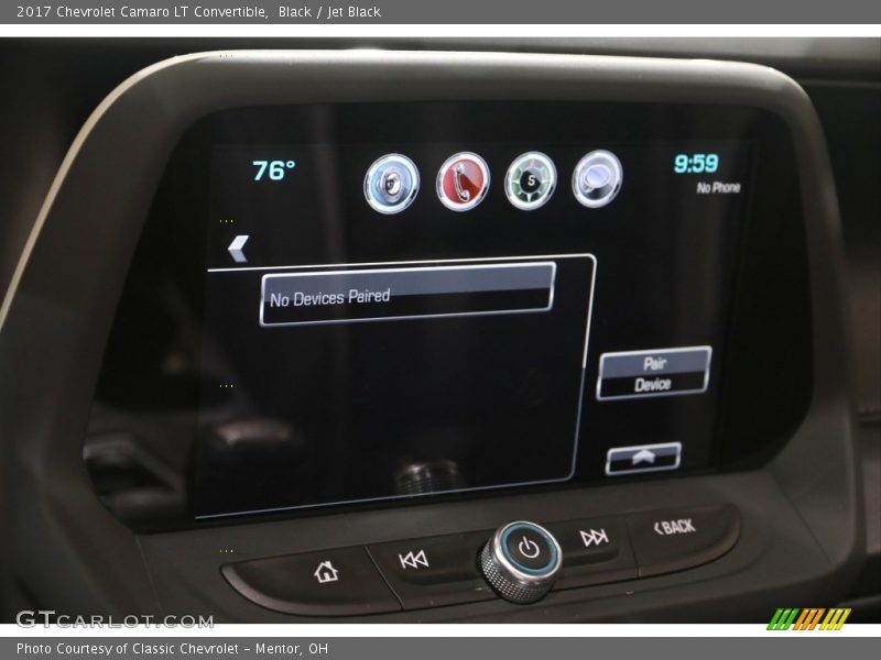 Black / Jet Black 2017 Chevrolet Camaro LT Convertible