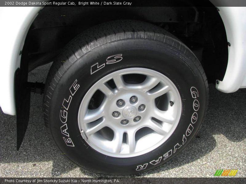 Bright White / Dark Slate Gray 2002 Dodge Dakota Sport Regular Cab