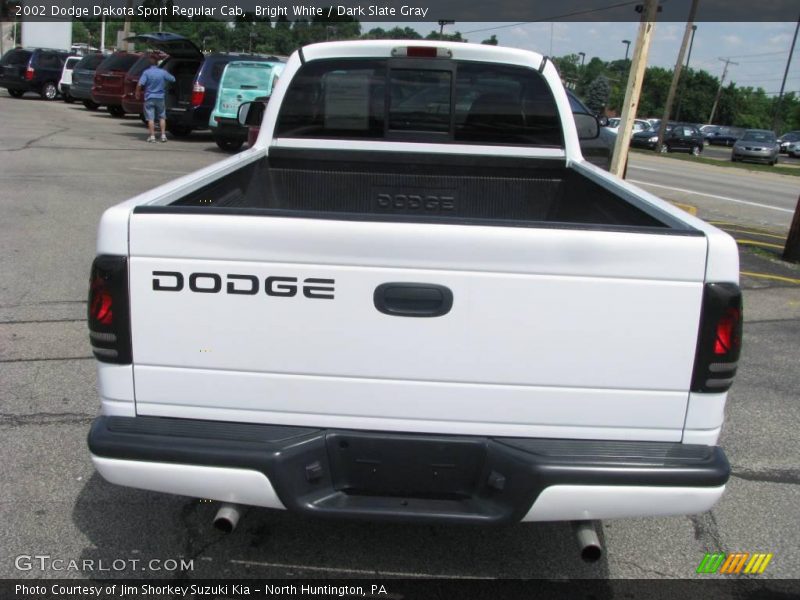 Bright White / Dark Slate Gray 2002 Dodge Dakota Sport Regular Cab