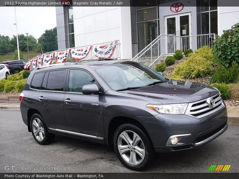 Magnetic Gray Metallic / Ash 2013 Toyota Highlander Limited 4WD