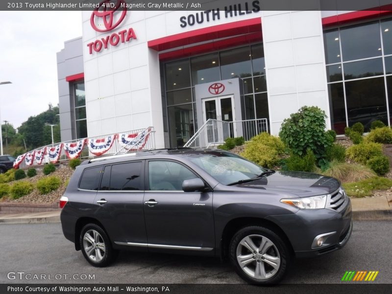 Magnetic Gray Metallic / Ash 2013 Toyota Highlander Limited 4WD