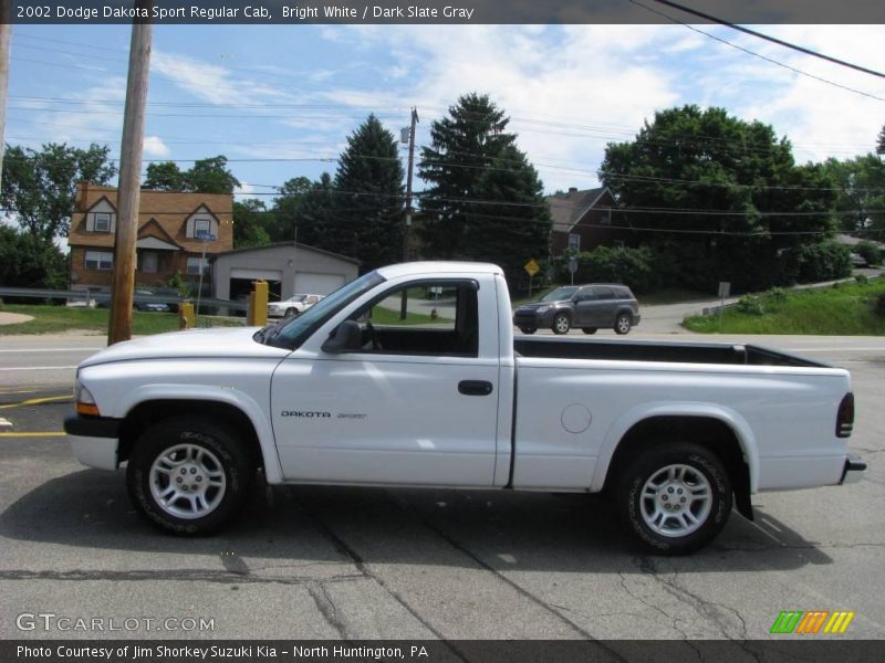 Bright White / Dark Slate Gray 2002 Dodge Dakota Sport Regular Cab