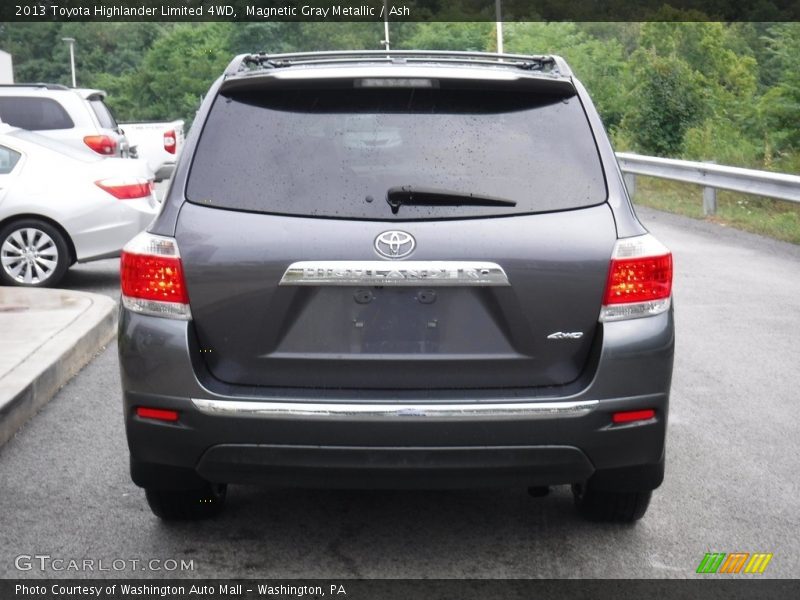 Magnetic Gray Metallic / Ash 2013 Toyota Highlander Limited 4WD