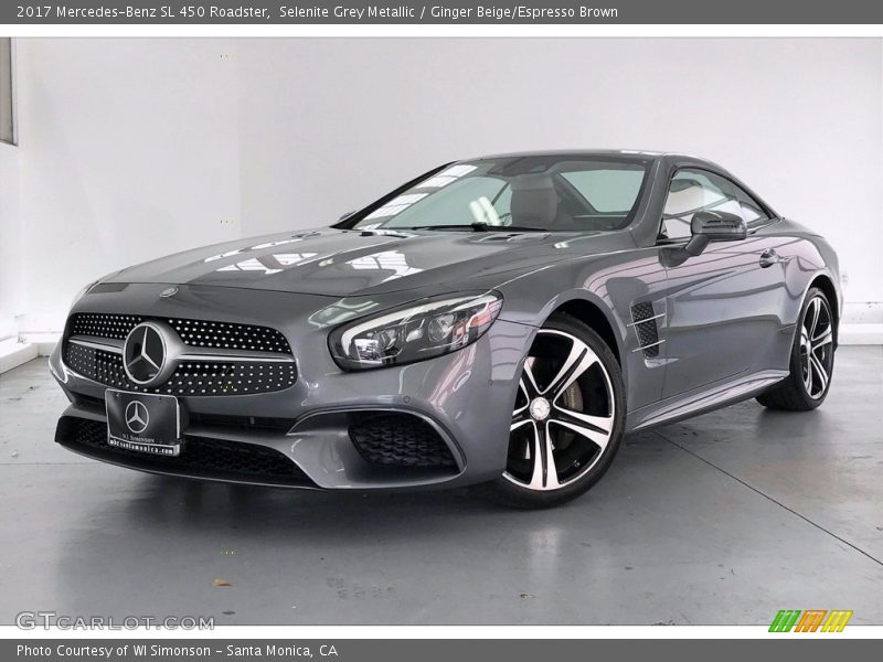 Selenite Grey Metallic / Ginger Beige/Espresso Brown 2017 Mercedes-Benz SL 450 Roadster