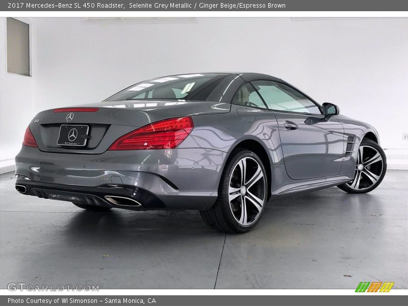 Selenite Grey Metallic / Ginger Beige/Espresso Brown 2017 Mercedes-Benz SL 450 Roadster