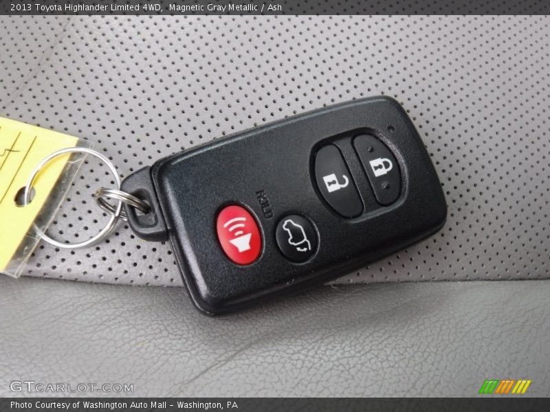 Magnetic Gray Metallic / Ash 2013 Toyota Highlander Limited 4WD