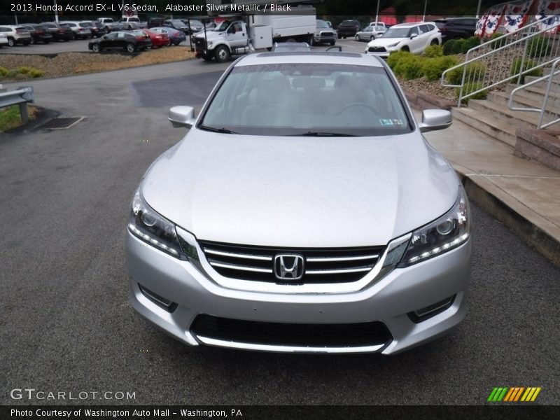 Alabaster Silver Metallic / Black 2013 Honda Accord EX-L V6 Sedan