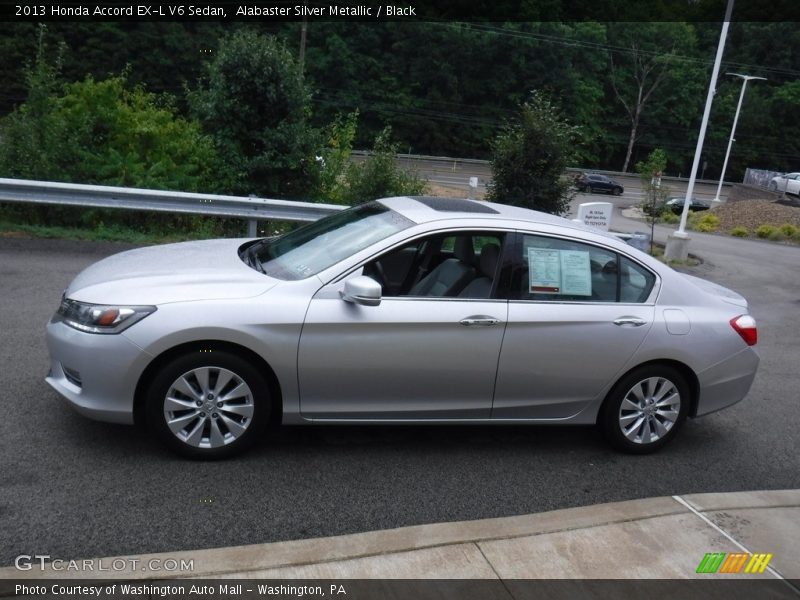 Alabaster Silver Metallic / Black 2013 Honda Accord EX-L V6 Sedan