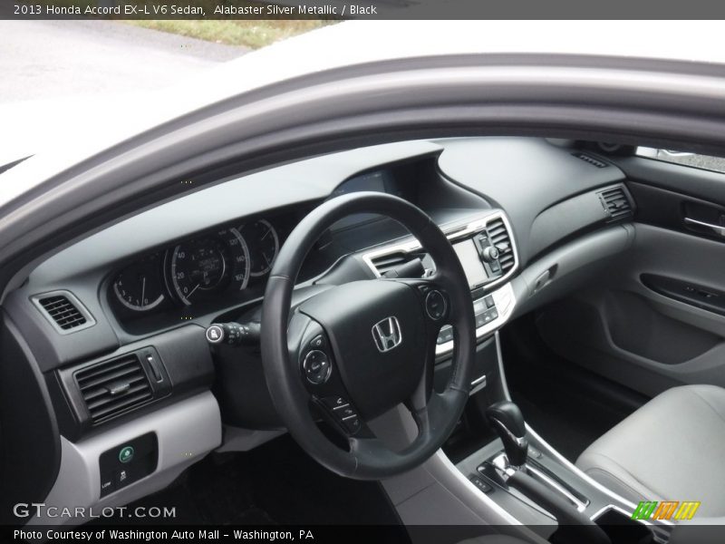 Alabaster Silver Metallic / Black 2013 Honda Accord EX-L V6 Sedan