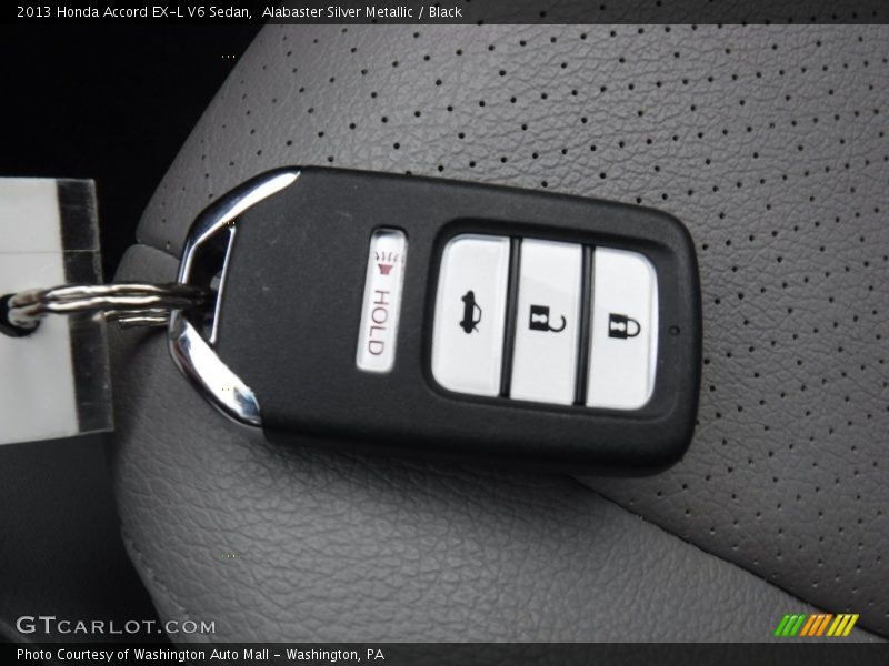 Alabaster Silver Metallic / Black 2013 Honda Accord EX-L V6 Sedan