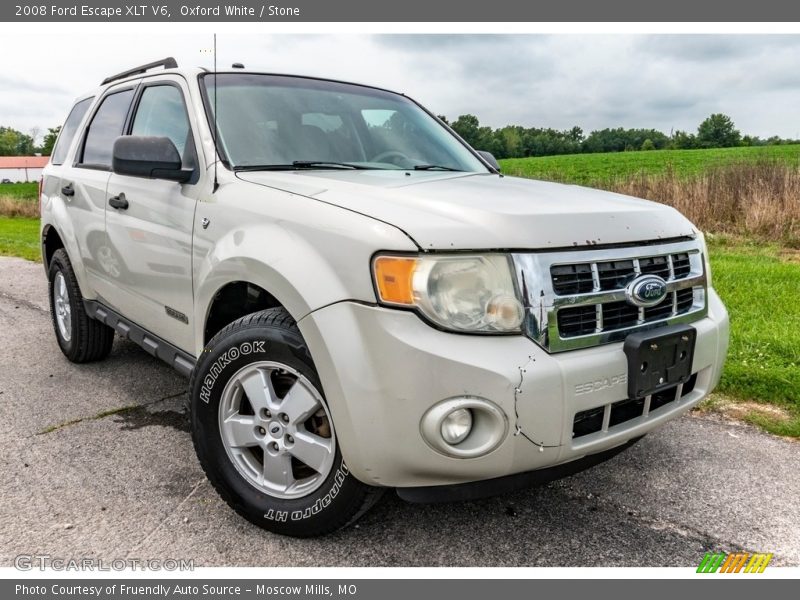 Oxford White / Stone 2008 Ford Escape XLT V6