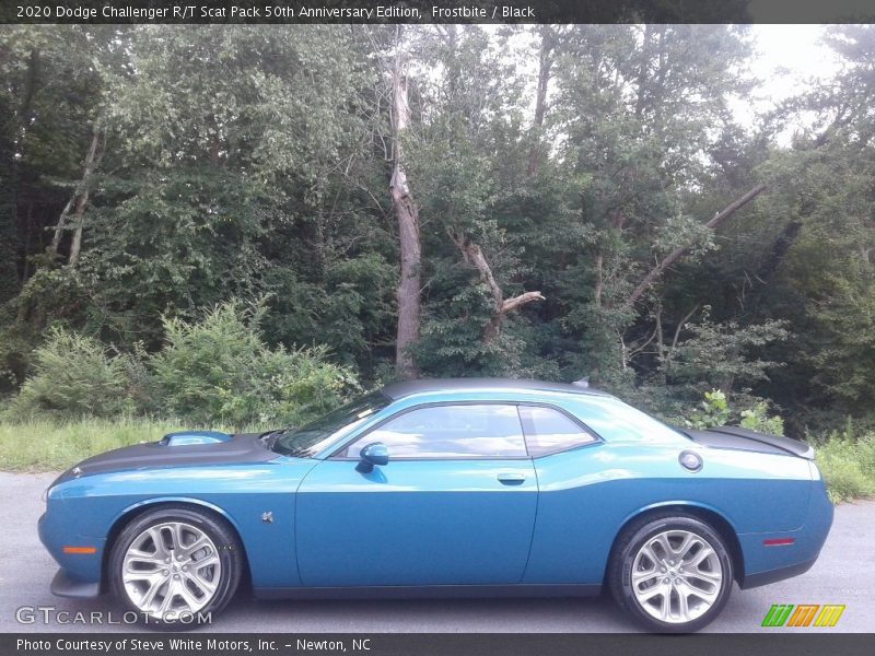 Frostbite / Black 2020 Dodge Challenger R/T Scat Pack 50th Anniversary Edition