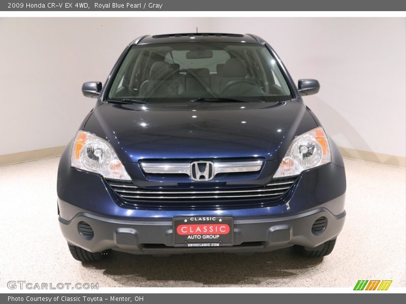 Royal Blue Pearl / Gray 2009 Honda CR-V EX 4WD