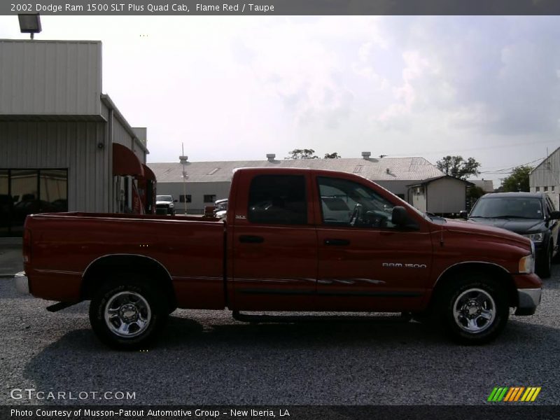 Flame Red / Taupe 2002 Dodge Ram 1500 SLT Plus Quad Cab