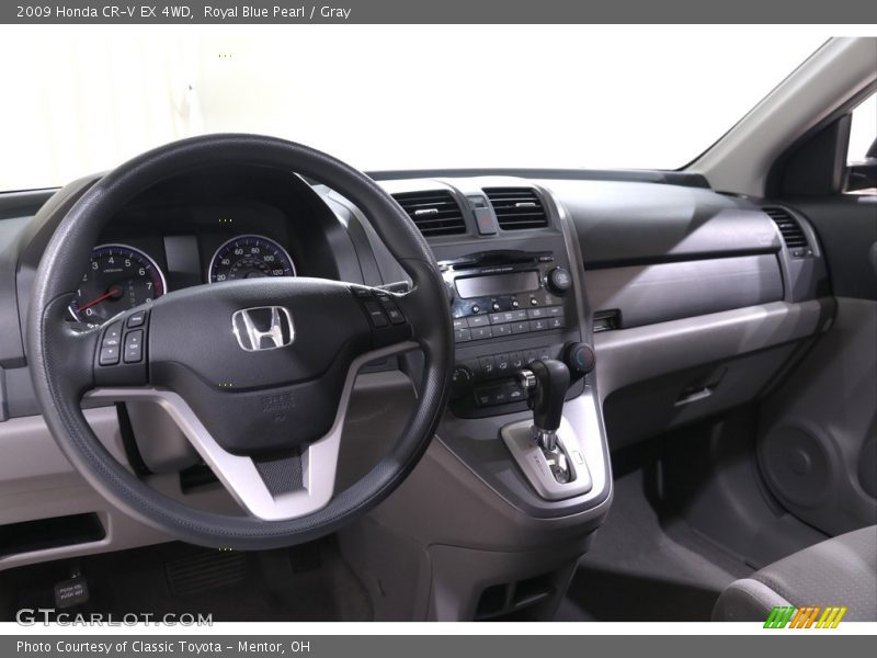 Royal Blue Pearl / Gray 2009 Honda CR-V EX 4WD