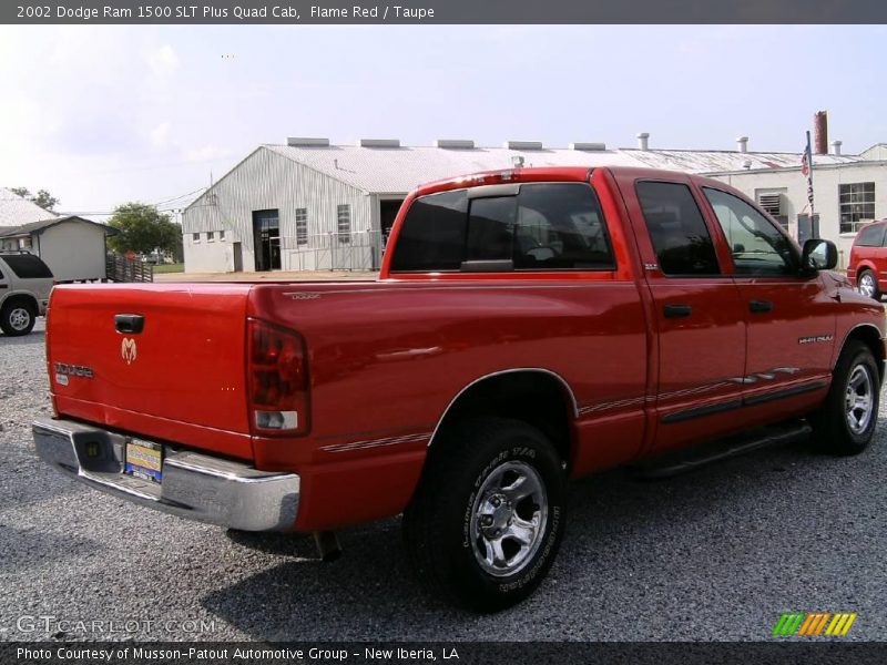 Flame Red / Taupe 2002 Dodge Ram 1500 SLT Plus Quad Cab