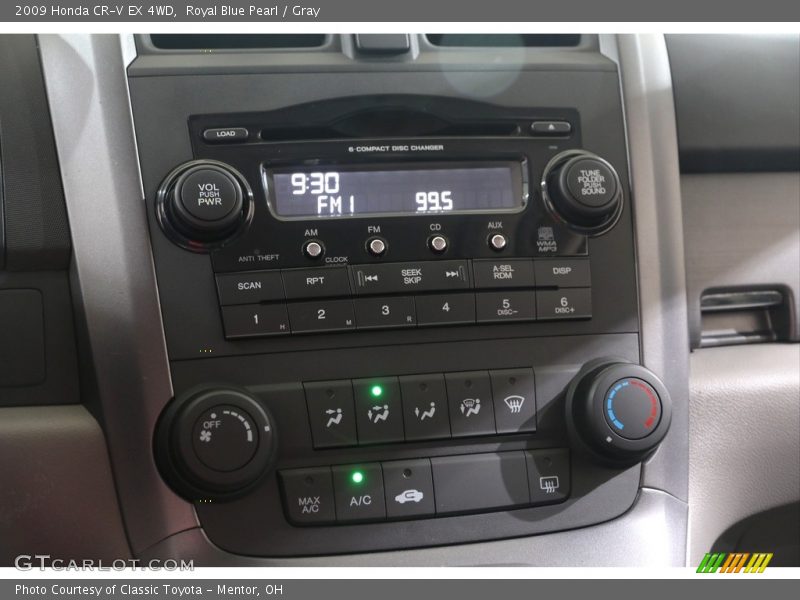 Royal Blue Pearl / Gray 2009 Honda CR-V EX 4WD