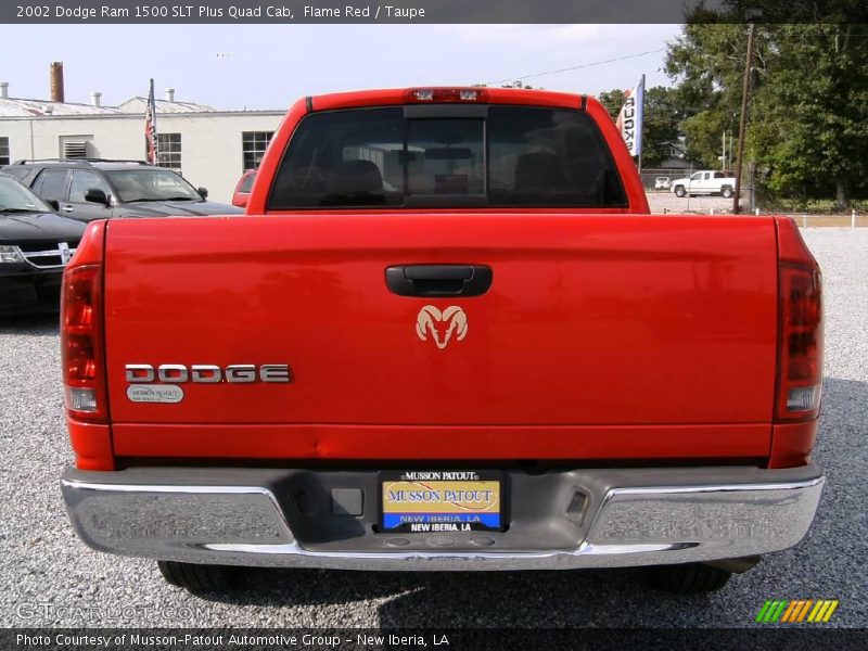 Flame Red / Taupe 2002 Dodge Ram 1500 SLT Plus Quad Cab