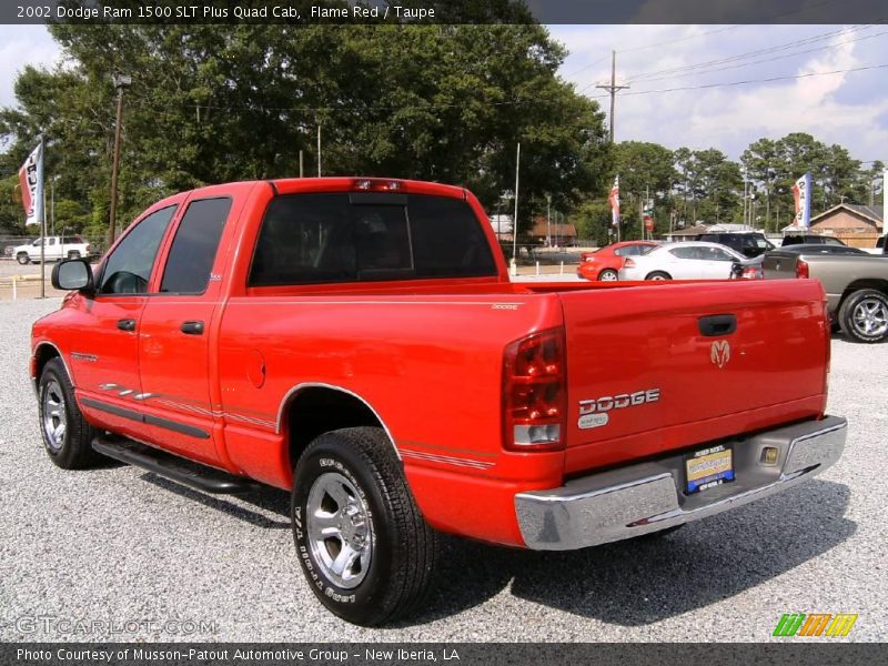 Flame Red / Taupe 2002 Dodge Ram 1500 SLT Plus Quad Cab