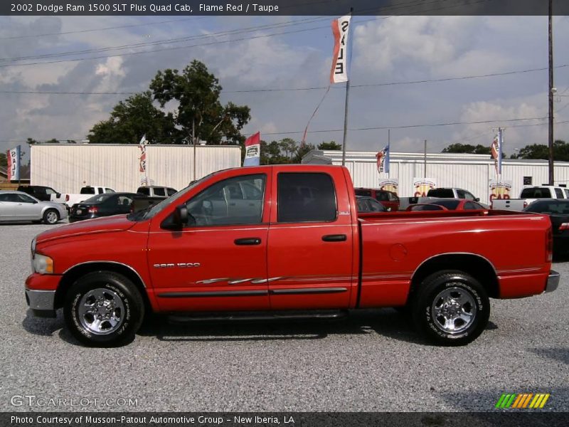 Flame Red / Taupe 2002 Dodge Ram 1500 SLT Plus Quad Cab